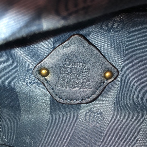Juicy Couture Colonial Blue Leather XLARGE Hobo - Picture 13 of 13